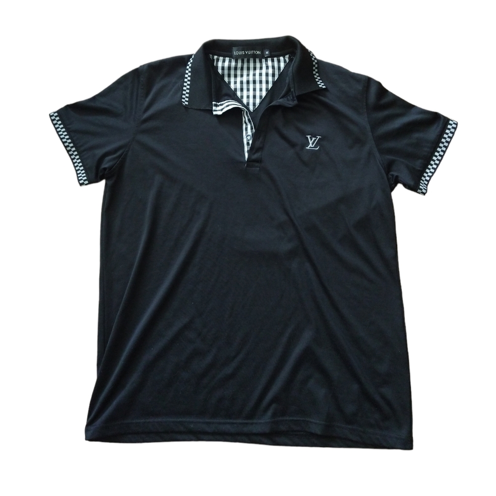 UNISEX Black  Designer Like Polo Style T-Shirt